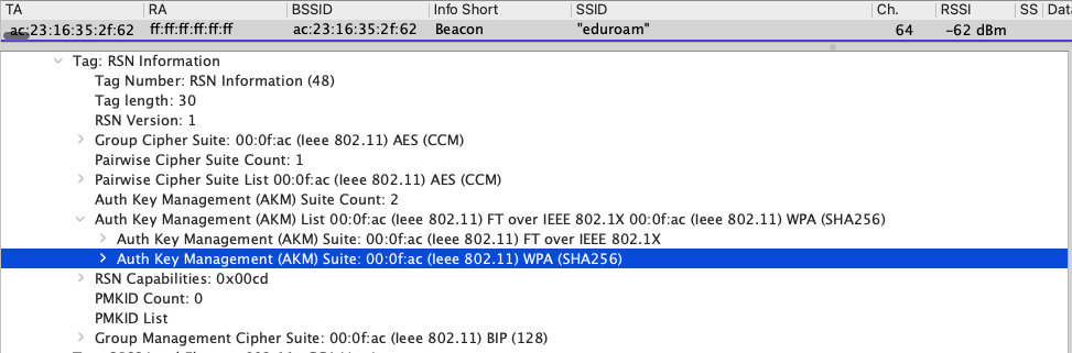 Wireshark WPA3-SAE Capture