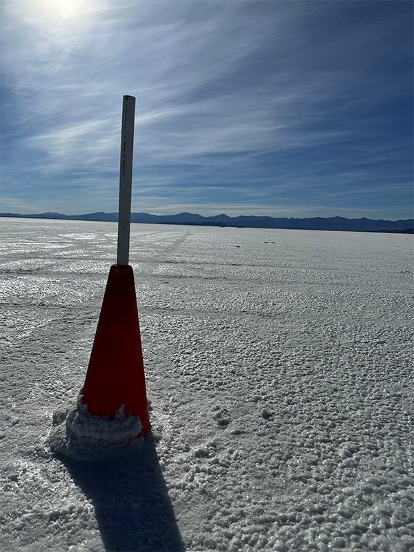 Lone Cone on the Salt Flats